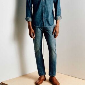 Imogene + Willie Barton Slim Straight Jeans - Blue